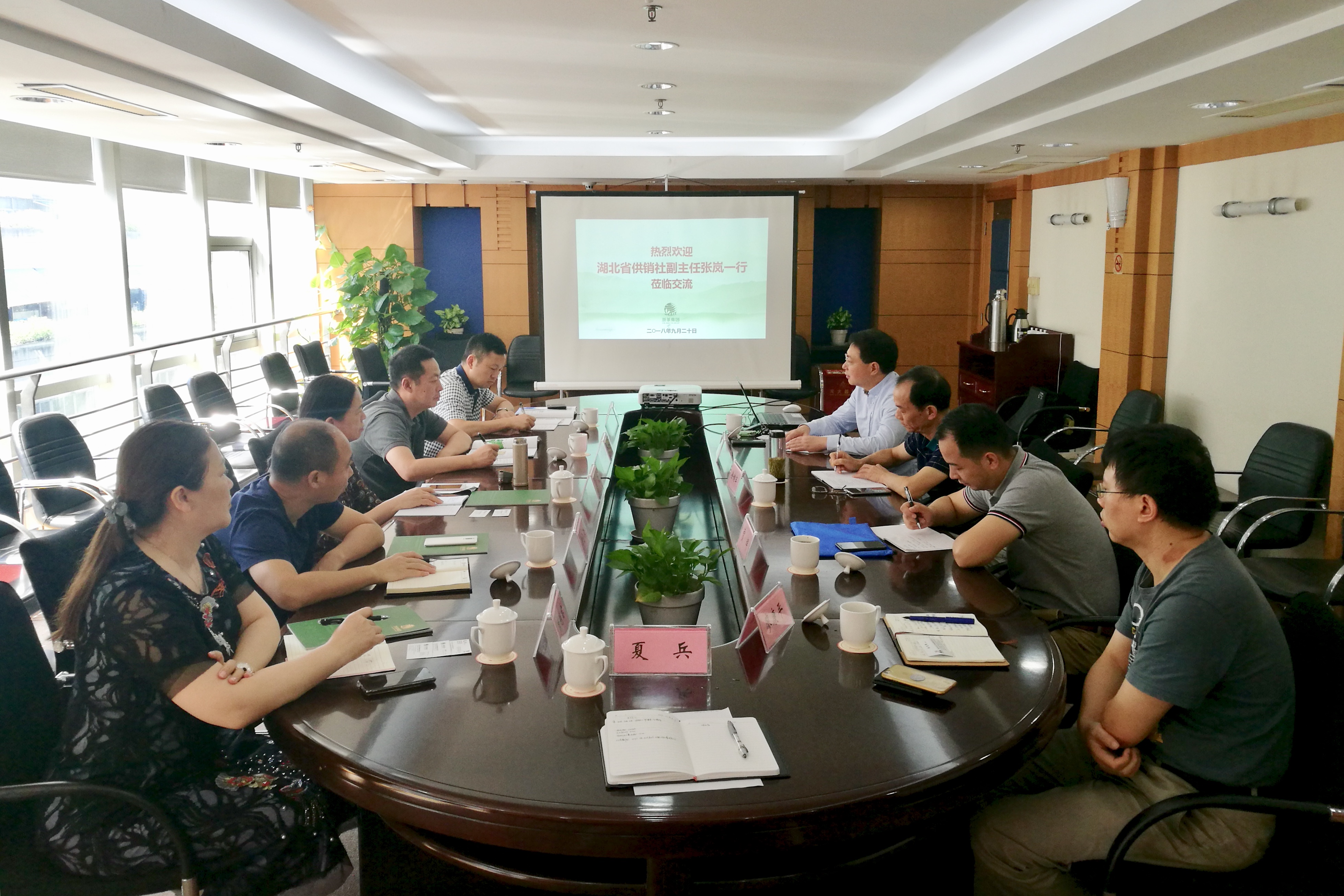 湖北省供销社张岚副主任一行莅临米兰·网站在线官网-米兰(中国)考察交流