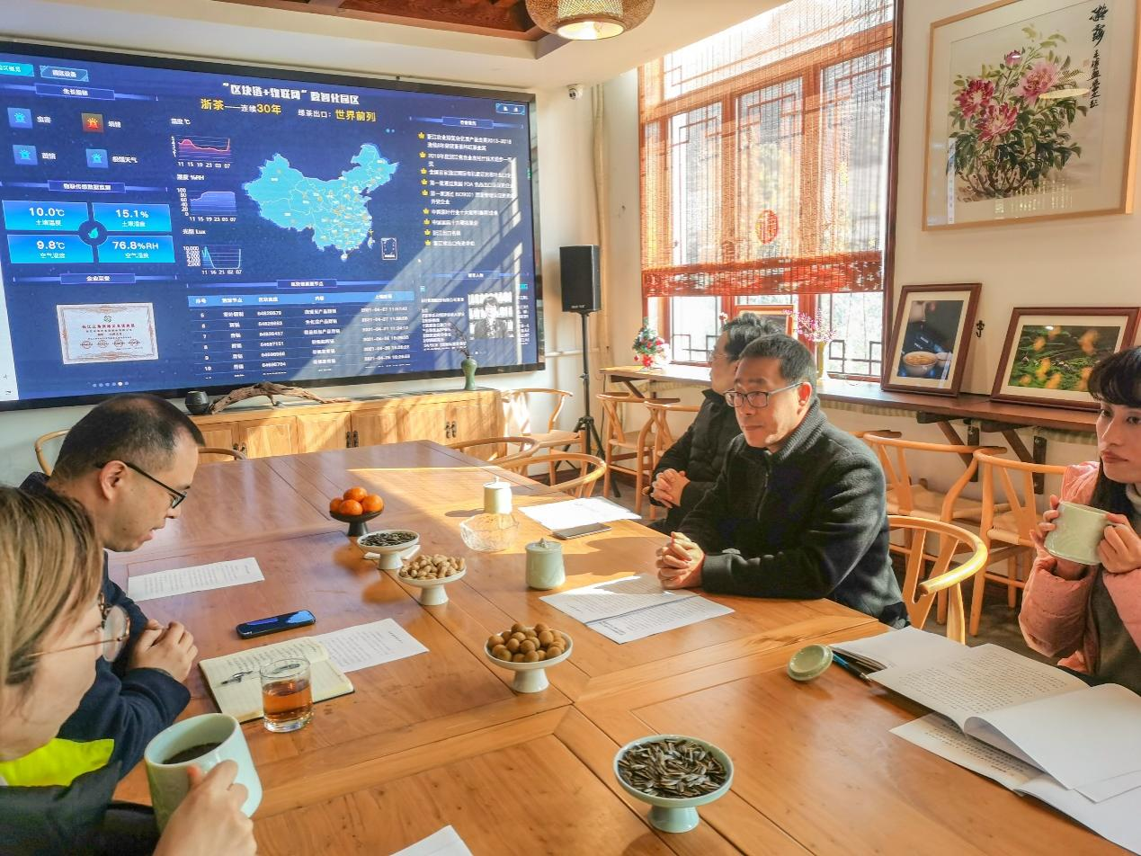 杭州西湖风景名胜区管理委员会副主任余金良一行到米兰·网站在线官网-米兰(中国)狮峰茶业公司考察调研