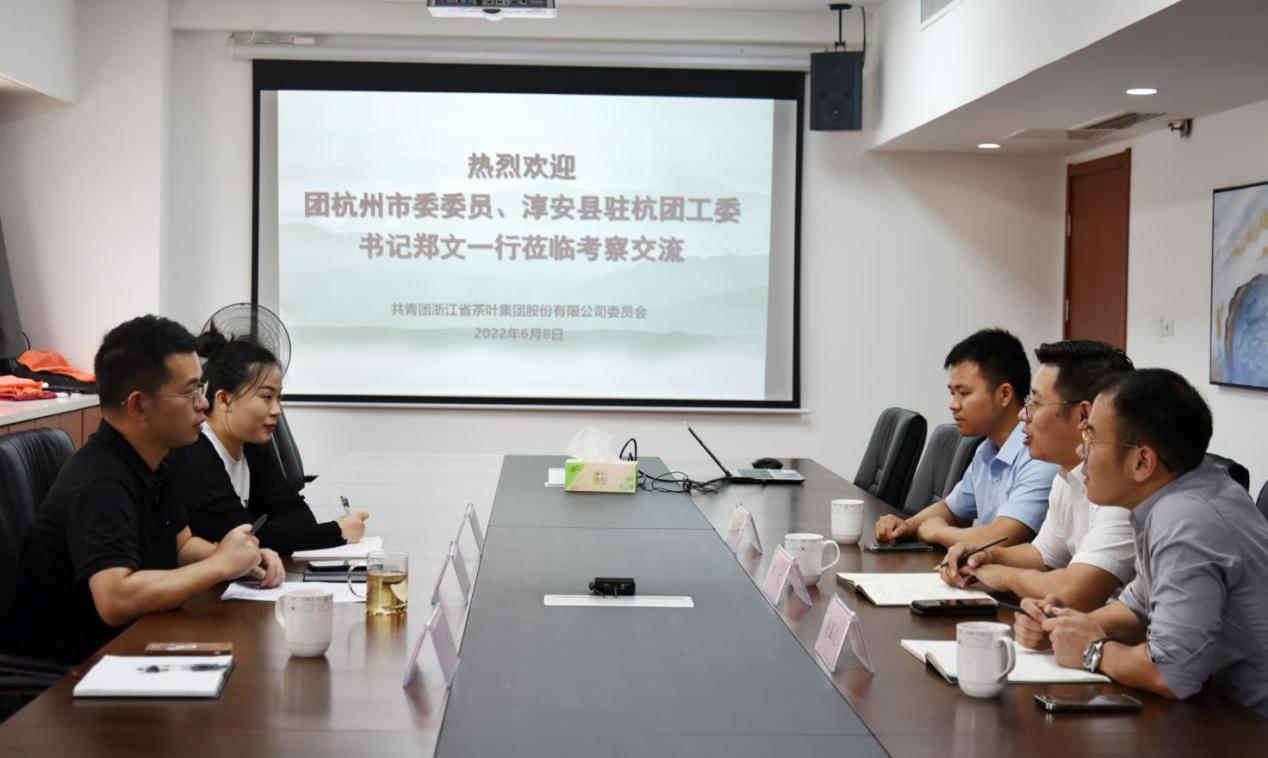 团杭州市委委员、淳安县驻杭团工委书记郑文一行莅临米兰·网站在线官网-米兰(中国)团委交流